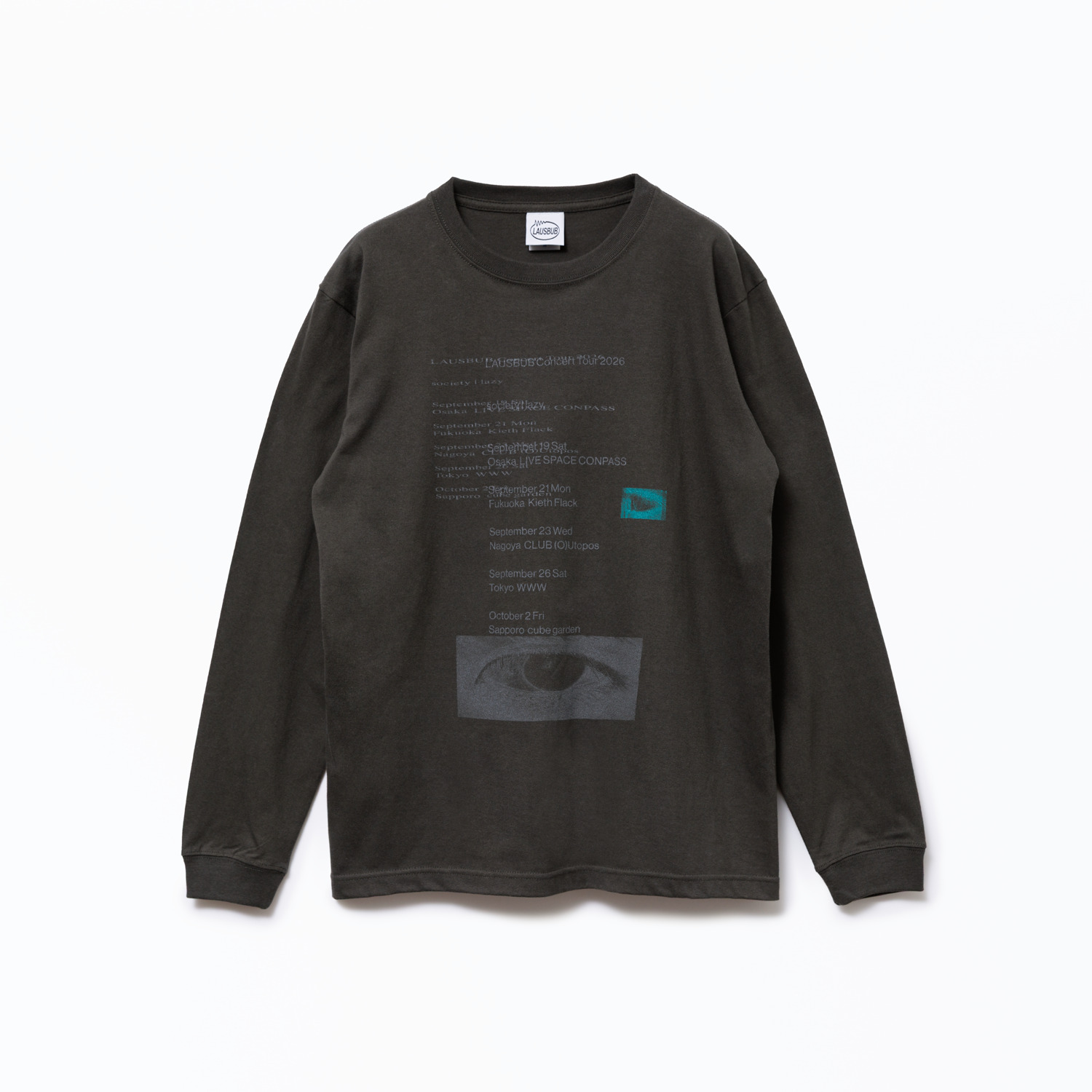 society | lazy Long Sleeve Tee（Sumi Black）