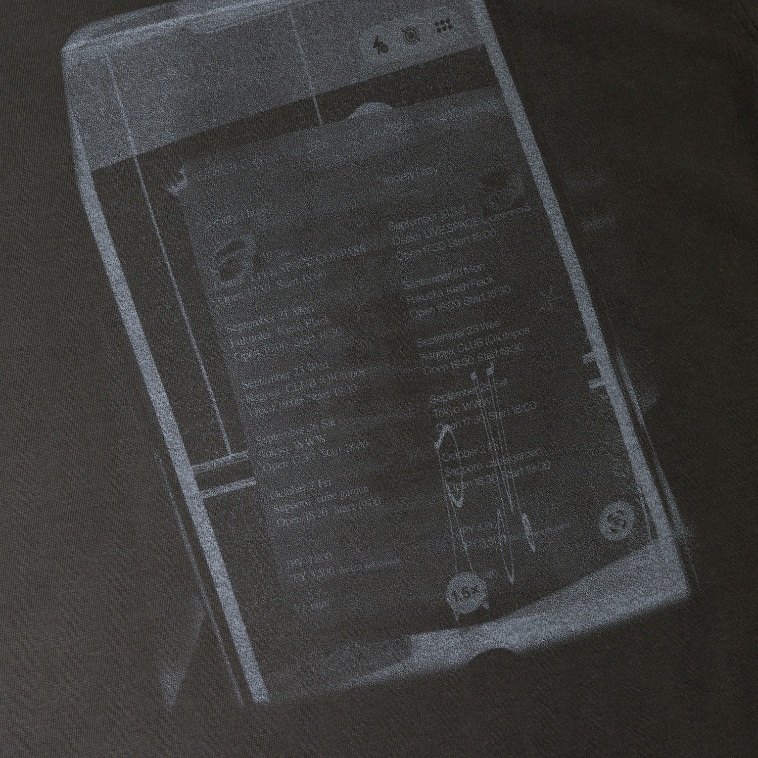 society | lazy Long Sleeve Tee（Sumi Black）