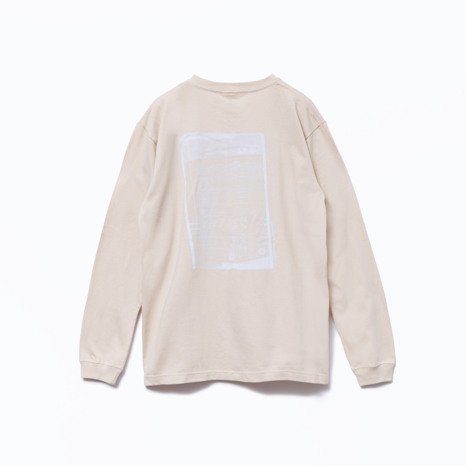 society | lazy Long Sleeve Tee（Sand Beige）