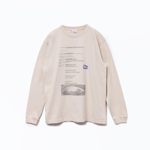 society | lazy Long Sleeve Tee（Sand Beige）